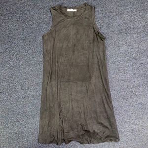 Black Suede Shift Dress